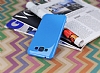 Samsung Galaxy E7 Mavi Silikon Klf - Resim: 2