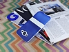 Samsung Galaxy E7 Standl effaf Mavi Silikon Klf - Resim: 2