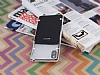 Sony Xperia Z2 Beyaz Silikon Kenarl effaf Rubber Klf - Resim: 1