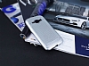 Samsung Galaxy J1 Metalik Noktal Silver Silikon Klf - Resim: 1