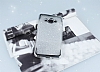 Samsung Galaxy J3 Pro Tal Kenarl Simli Silver Silikon Klf - Resim: 1
