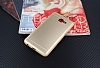 Samsung Galaxy J7 Max Silikon Kenarl Metal Gold Klf - Resim: 1