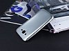 Samsung Galaxy J7 / Galaxy J7 Core Metalik Silver Silikon Klf - Resim: 2