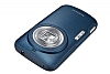 Samsung Galaxy K zoom Orjinal Deri Grnml Mavi Rubber Klf - Resim: 1