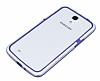 Samsung Galaxy Mega 6.3 Bumper ereve Mavi Klf - Resim: 2