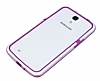 Samsung Galaxy Mega 6.3 Bumper ereve Mor Klf - Resim: 3