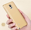 Samsung Galaxy Note 4 Tam Kenar Koruma Gold Rubber Klf - Resim: 2