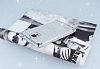 Samsung Galaxy Note 4 Tal Kenarl Simli Silver Silikon Klf - Resim: 2