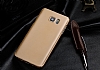 Samsung Galaxy Note 5 Tam Kenar Koruma Gold Rubber Klf - Resim: 1