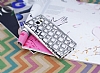 Samsung Galaxy Note 5 Kare Desenli Silver Silikon Klf - Resim: 1