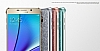 Samsung Galaxy Note 5 Orjinal Glitter Silver Rubber Klf - Resim: 3