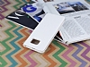 Samsung Galaxy Note 5 Pencereli nce Yan Kapakl Beyaz Klf - Resim: 2