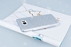 Samsung Galaxy Note 5 Simli Silver Silikon Klf - Resim: 2