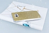 Samsung Galaxy Note 5 Simli Gold Silikon Klf - Resim: 2