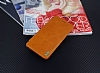 Samsung Galaxy Note FE Kapakl Kahverengi Deri Klf - Resim: 3