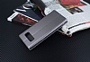 Samsung Galaxy Note 8 Curve Manyetik Kapakl Silver Deri Klf - Resim: 4
