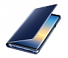 Samsung Galaxy Note 8 Orjinal Clear View Uyku Modlu Lacivert Klf - Resim: 4