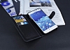 Samsung Galaxy Note Edge Czdanl Yan Kapakl Siyah Deri Klf - Resim: 3