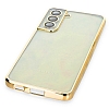 Samsung Galaxy S21 FE 5G Kamera Lens Korumal Gold Silikon Klf - Resim: 2