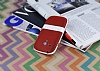 Samsung Galaxy S3 Mini Standl effaf Krmz Silikon Klf - Resim: 3