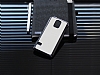 Samsung Galaxy S5 mini Metalik Kenarl Beyaz Deri Klf - Resim: 3