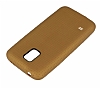 Samsung Galaxy S5 mini Nokta Desenli Mat Gold Silikon Klf - Resim: 2