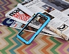 Samsung Galaxy S5 mini Silikon Bumper ereve Mavi Klf - Resim: 1