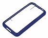 Samsung Galaxy S5 mini Lacivert Silikon Kenarl effaf Rubber Klf - Resim: 3