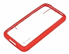 Samsung Galaxy S5 mini Pembe Silikon Kenarl effaf Rubber Klf - Resim: 1