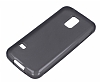 Samsung Galaxy S5 mini effaf Siyah Silikon Klf - Resim: 1