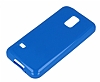 Samsung Galaxy S5 mini Mavi Silikon Klf - Resim: 1