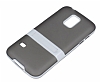 Samsung Galaxy S5 mini Standl effaf Siyah Silikon Klf - Resim: 2