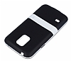 Samsung Galaxy S5 mini Standl Siyah Silikon Klf - Resim: 2