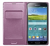 Samsung i9600 Galaxy S5 Orjinal Flip Wallet Pembe Klf - Resim: 2