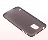 Samsung Galaxy S5 Ultra nce effaf Siyah Rubber Klf - Resim: 3