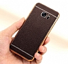 Samsung Galaxy S6 Edge Diki zli Kahverengi Silikon Klf - Resim: 6