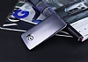 Samsung Galaxy S6 Edge Metalik Dark Silver Silikon Klf - Resim: 1