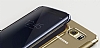 Samsung Galaxy S6 edge Orjinal Clear View Uyku Modlu Gold Klf - Resim: 5