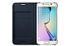 Samsung Galaxy S6 Edge Orjinal Flip Wallet Siyah Deri Klf - Resim: 2