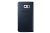 Samsung Galaxy S6 Edge Orjinal Flip Wallet Siyah Deri Klf - Resim: 1