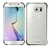 Samsung Galaxy S6 Edge Orjinal Metalik Yeil Kenarl Kristal Klf - Resim: 2
