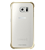 Samsung Galaxy S6 Edge Orjinal Metalik Gold Kenarl Kristal Klf - Resim: 5