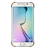 Samsung Galaxy S6 Edge Orjinal Metalik Gold Kenarl Kristal Klf - Resim: 6