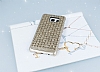 Samsung Galaxy S6 Edge Plus Diamond Tal Gold Rubber Klf - Resim: 1