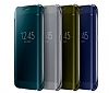 Eiroo Samsung Galaxy S6 Edge Plus Clear View Uyku Modlu Silver Klf - Resim: 3
