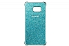 Samsung Galaxy S6 Edge Plus Orjinal Glitter Mavi Rubber Klf - Resim: 2
