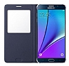 Samsung Galaxy S6 Edge Plus Orjinal Pencereli View Cover Lacivert Klf - Resim: 3