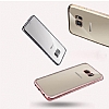 Samsung Galaxy S6 Edge Plus Rose Gold Kenarl effaf Silikon Klf - Resim: 3