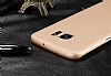 Samsung Galaxy S6 Edge Plus Tam Kenar Koruma Rose Gold Rubber Klf - Resim: 5