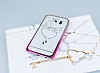 Samsung Galaxy S6 Tal Pembe Winged Heart Rubber Klf - Resim: 2